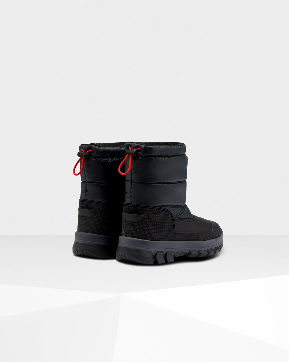 Hunter Original Insulated Short Snow Boots - Shop Online Womens Black - QKSFJP247